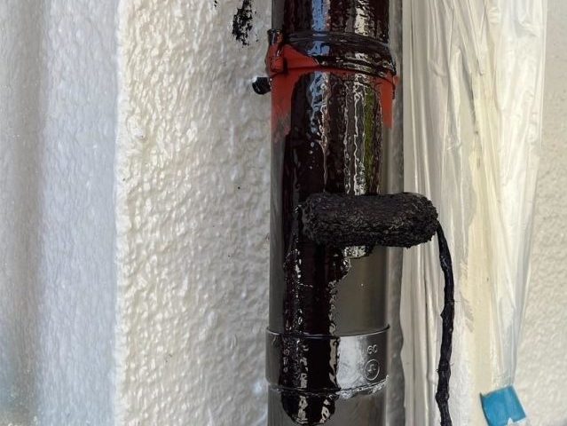 姫路市の塗装に伴う樋中塗り